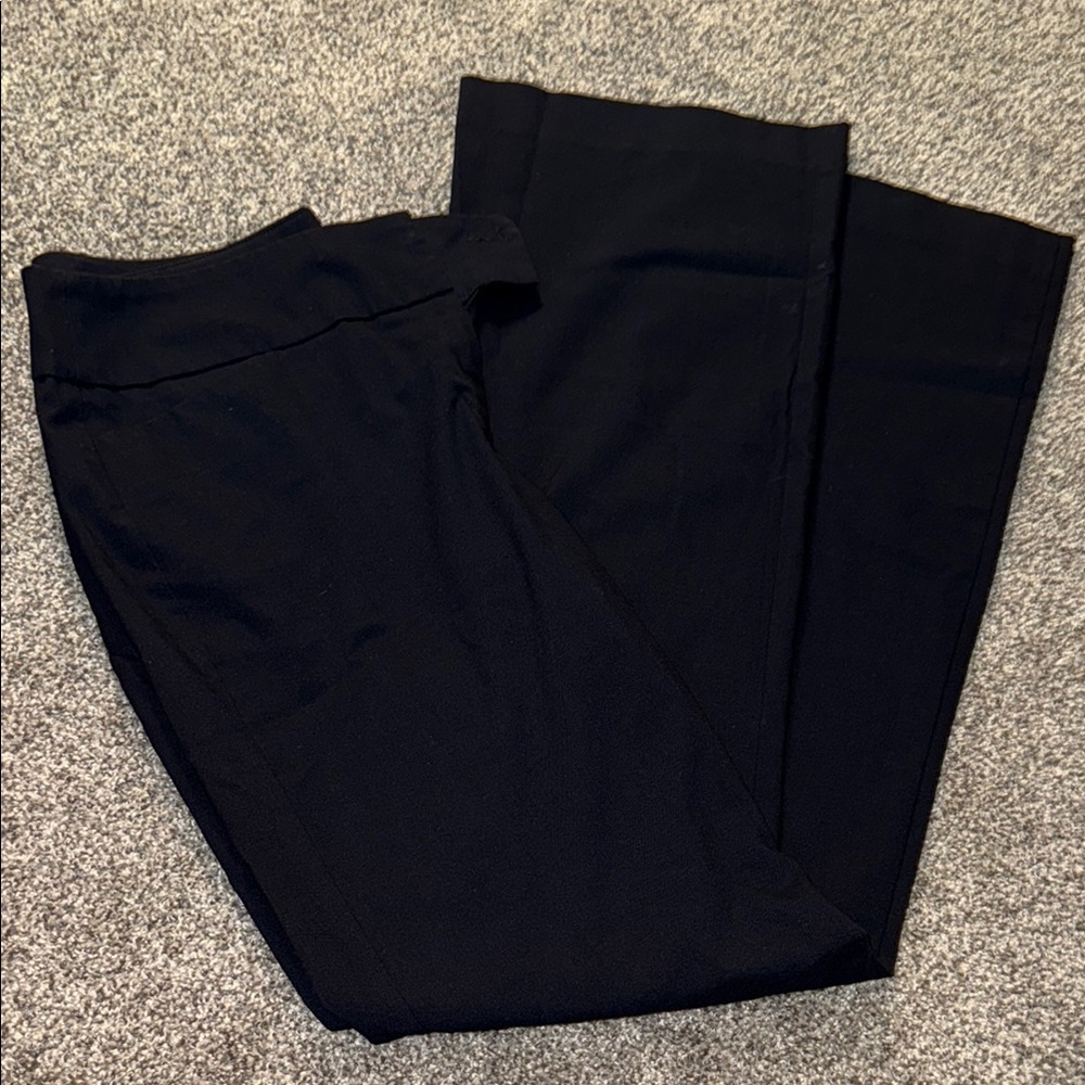 Ann Taylor Black Flare Pants Professional Style